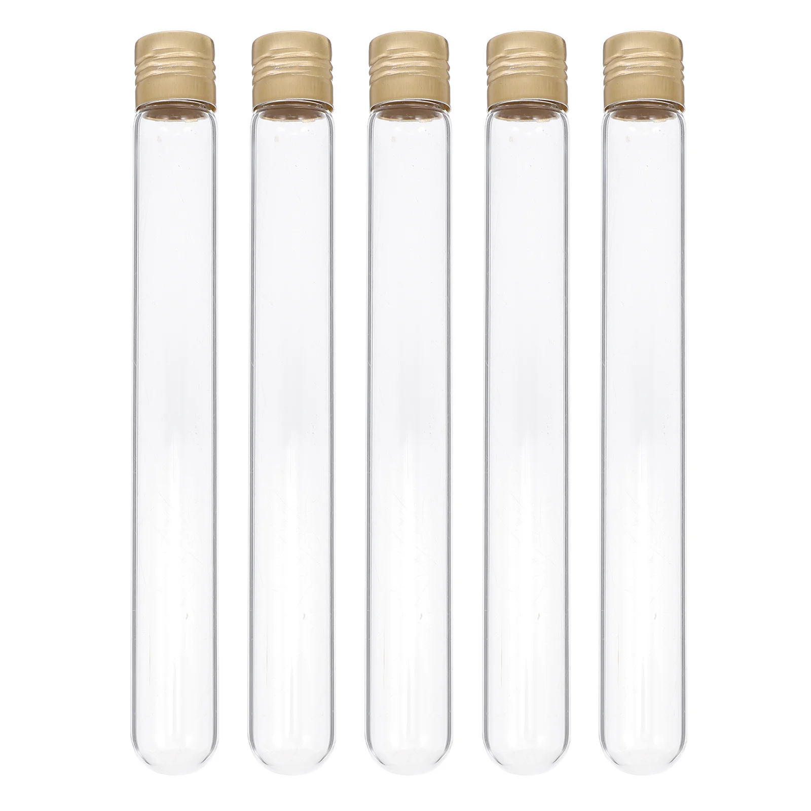 

5Pcs Screw Neck Sample Tubes High-Grade Glass Specimen Tubes for Blood Testing Hospital Use Sample Tube Sampling Tube