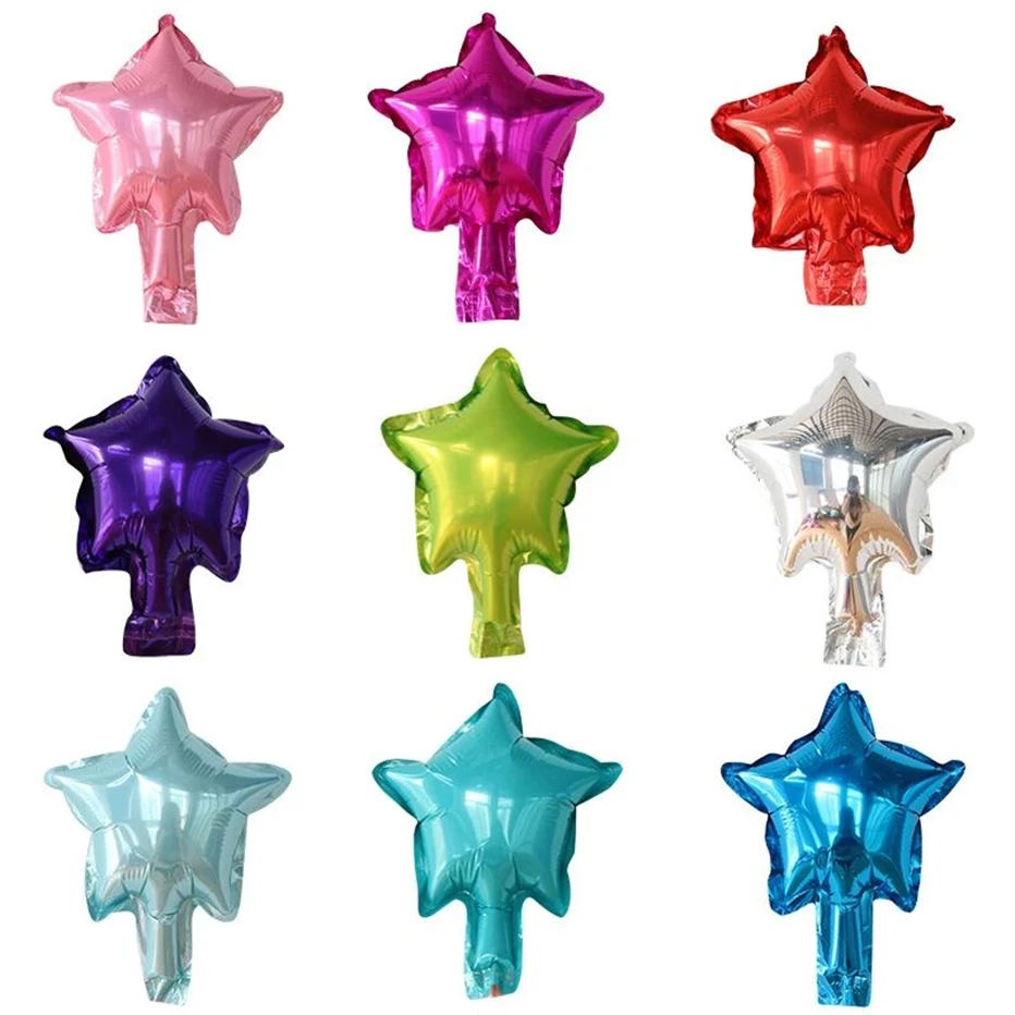 10/20/50Pcs Small Pentagram Foil Balloons 5inch Colorful Star Air Globos Valentine\'s Day Wedding Birthday Party Xmas Decorations