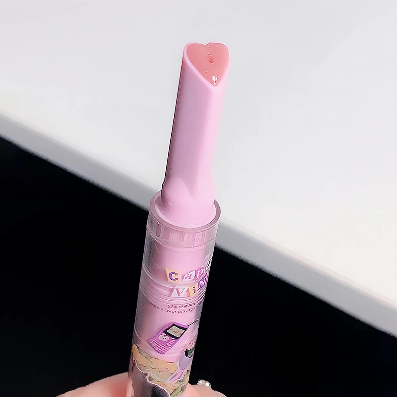 Cappuvini Jelly Love Lipstick Pink Water Gloss Clear Lip Glaze Wodoodporny, nieprzywierający do ust, nawilżający i powiększający usta błyszczyk do makijażu ust