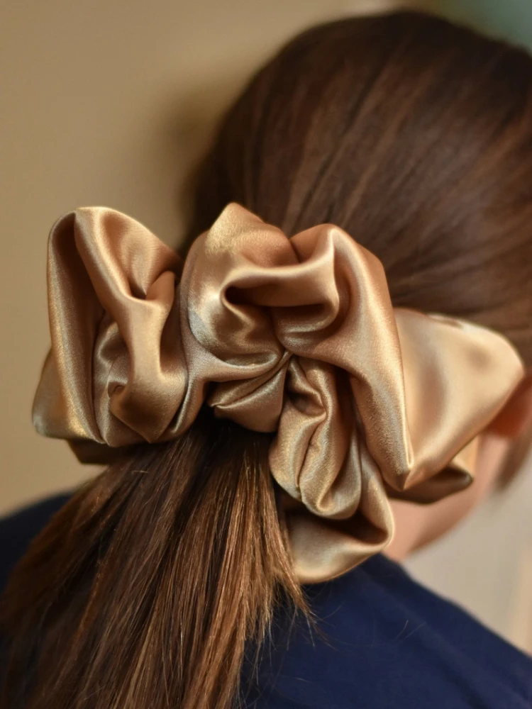 7 Inch Jumbo Oversized Scrunchies Bow Huge Big Rubber Hair Ties Elastic Hair Bands Girs Ponytail Holder Women Hair Accessories