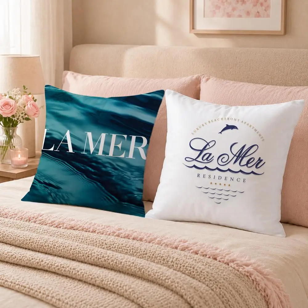 Luxury Brand L-La MerS Cushion Cover Double-Sided Printed Pillow Cover Hypoallergenic Dust-Mite Proof