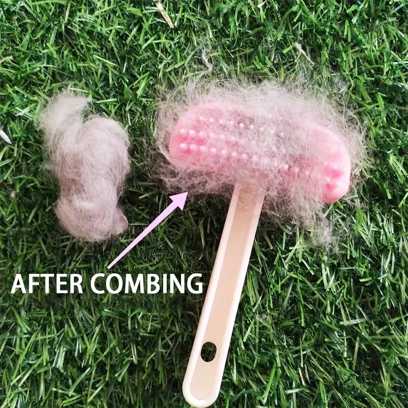 Silicone Small Pet Rabbit Comb Grooming Trimmer Fur Brush For Guinea Pig Chinchilla Cleaning Grooming Tool Accessoires Lapin