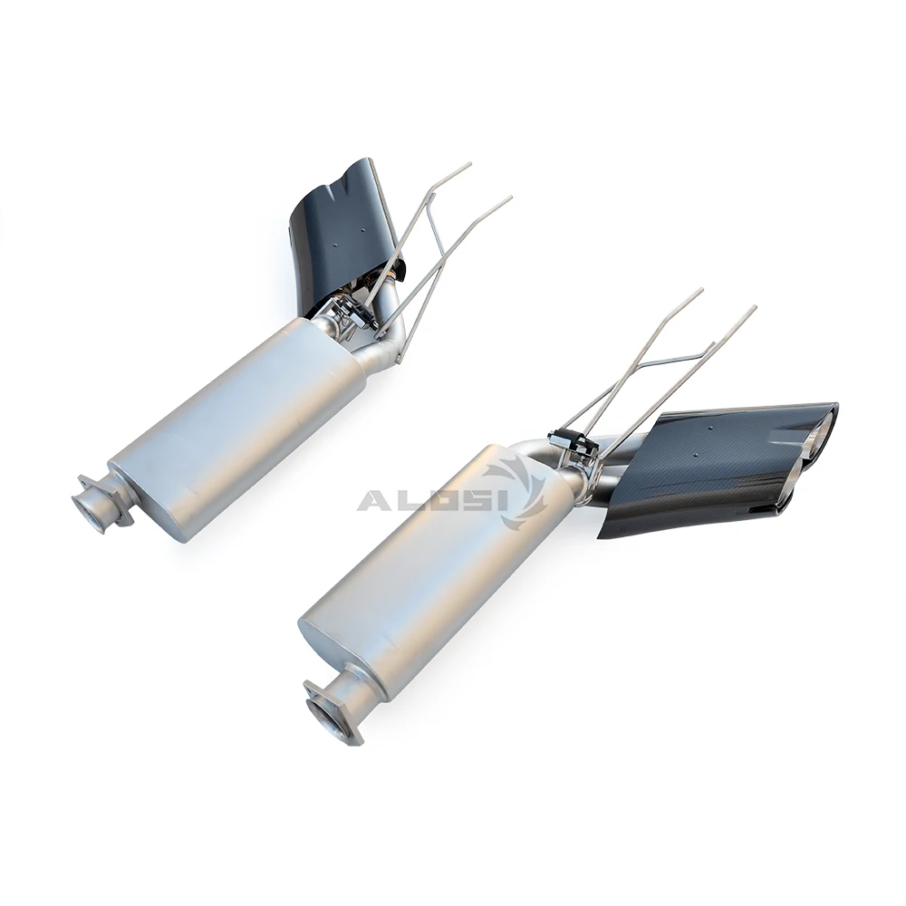 Luminous exhaust tip for Mercedes Benz G500 G550 W463 2008-2018 stainless steel cat back sport exhaust with valve