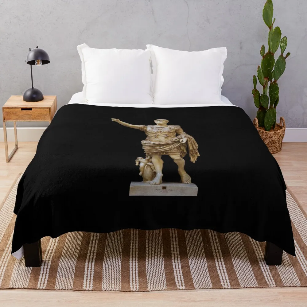Augustus of Prima Porta Throw Blanket Hair for babies Sofa Quilt halloween Blankets