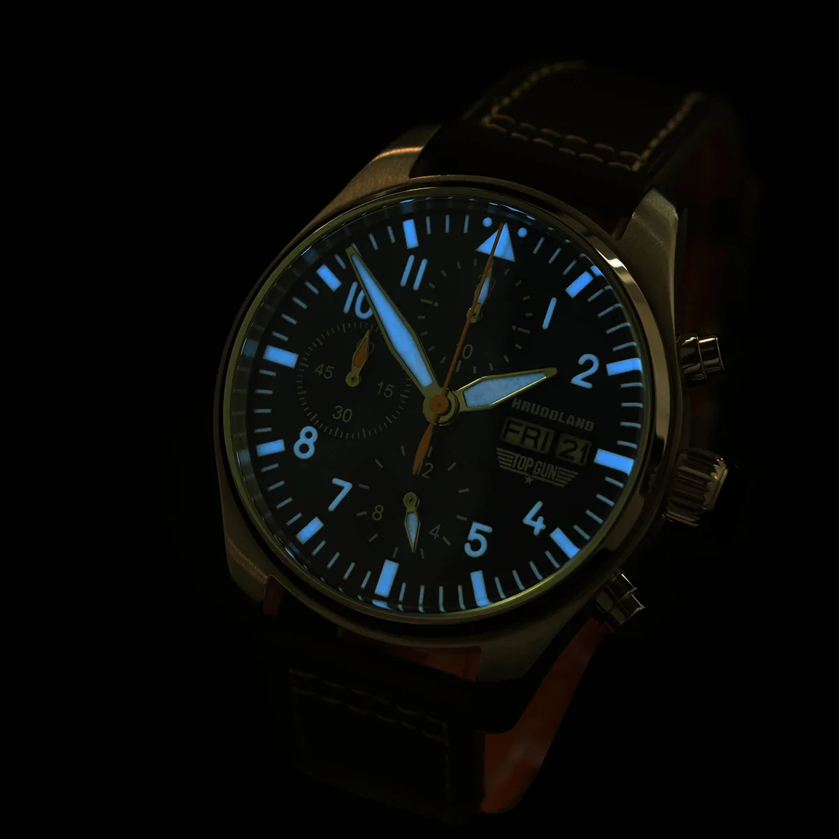 Hrodaland 2025 Новые мужские кварцевые часы 6S00 42 мм Пилот с сапфировым стеклом Светящиеся из нержавеющей стали Водонепроницаемые 10 бар reloj hombre