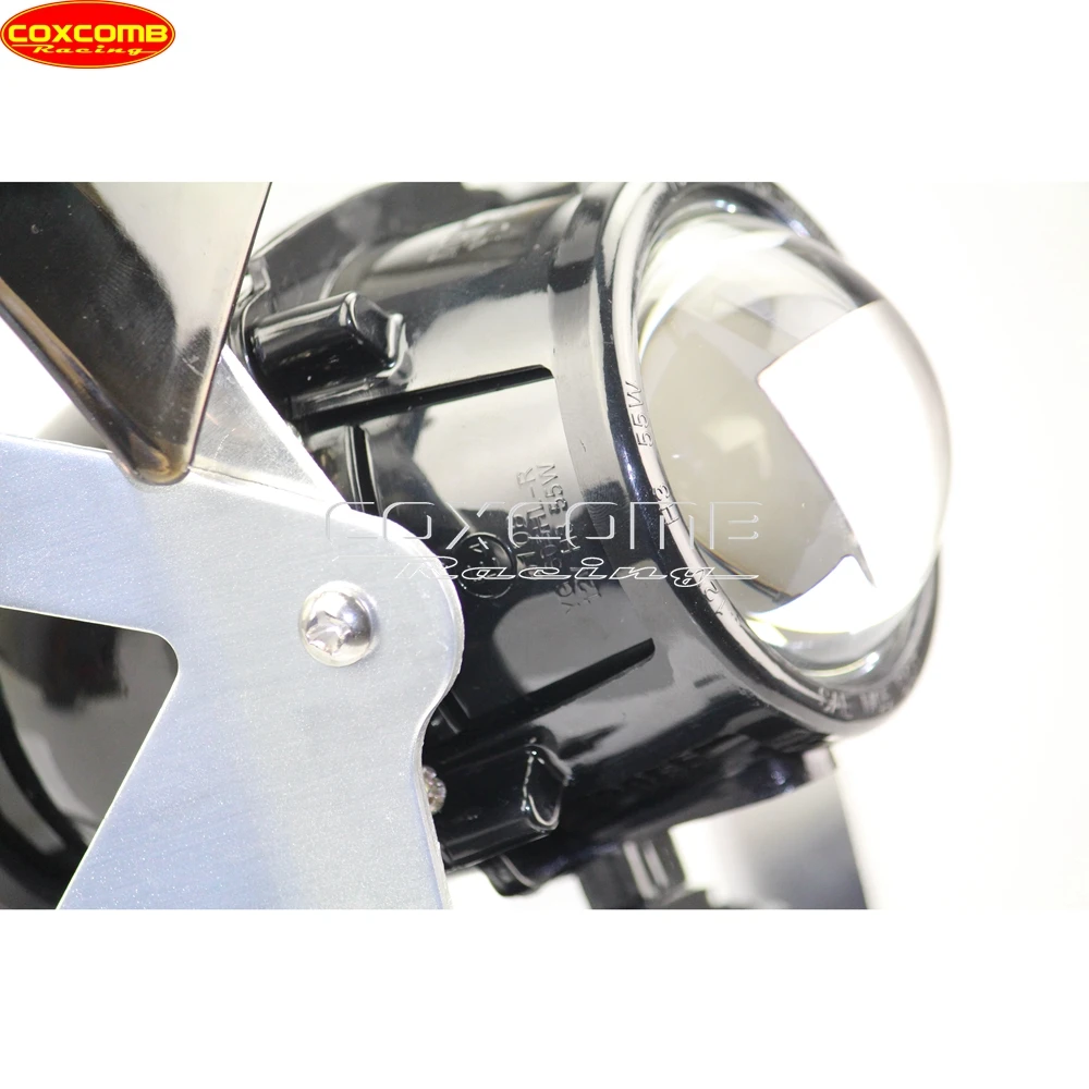 مصباح أمامي مزدوج للدخان الزجاج الأمامي ، مصباح أمامي ضوئي ، دراجات شوارع هوندا سكرامبلر ، رياضة مزدوجة عارية ، دراجة نارية ترابية