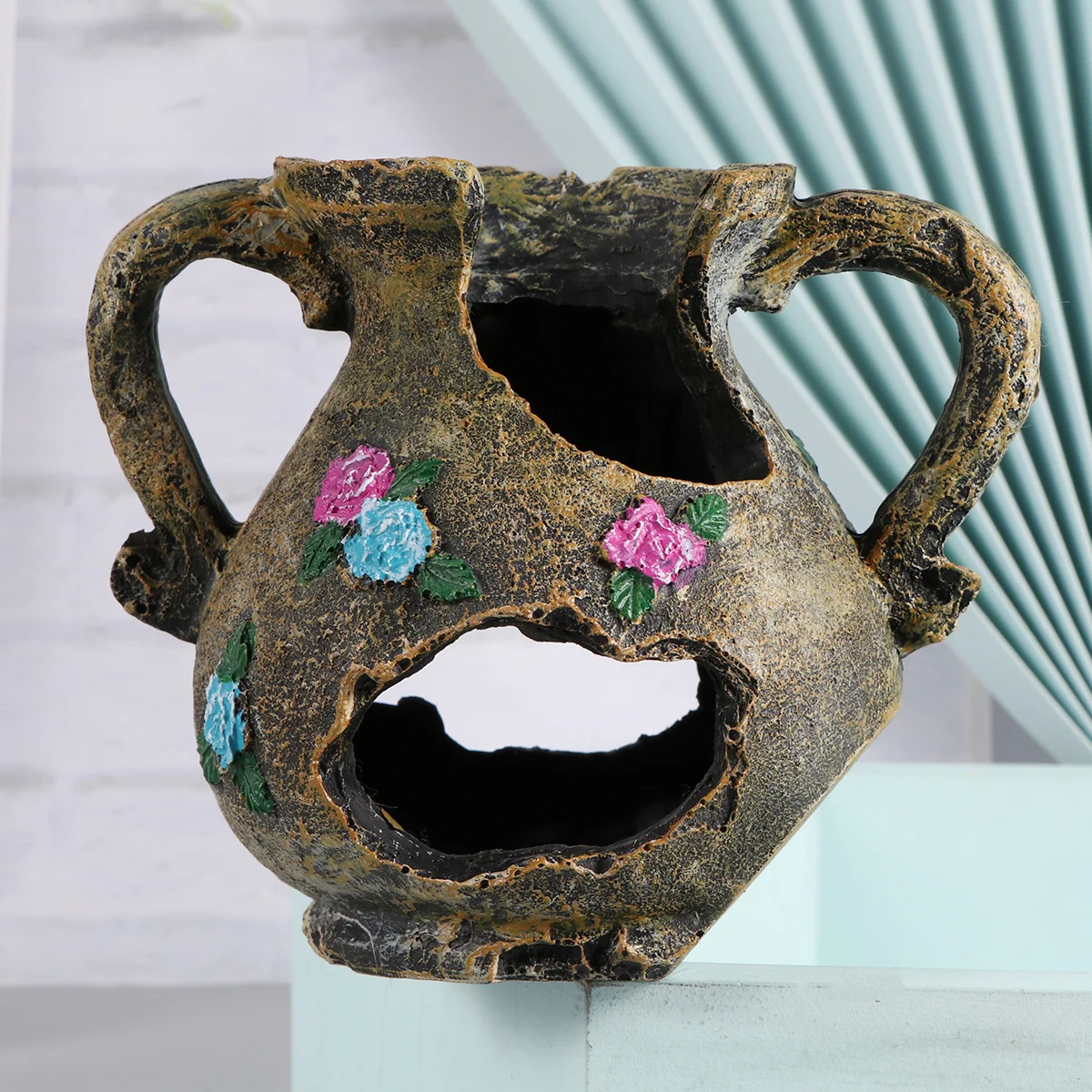 Hars Vaas Aquarium Decoraties Zoetwater Zoutwater Compatibel Aquarium Ornament Natuurlijke Landschap Gift Aquarium Decor