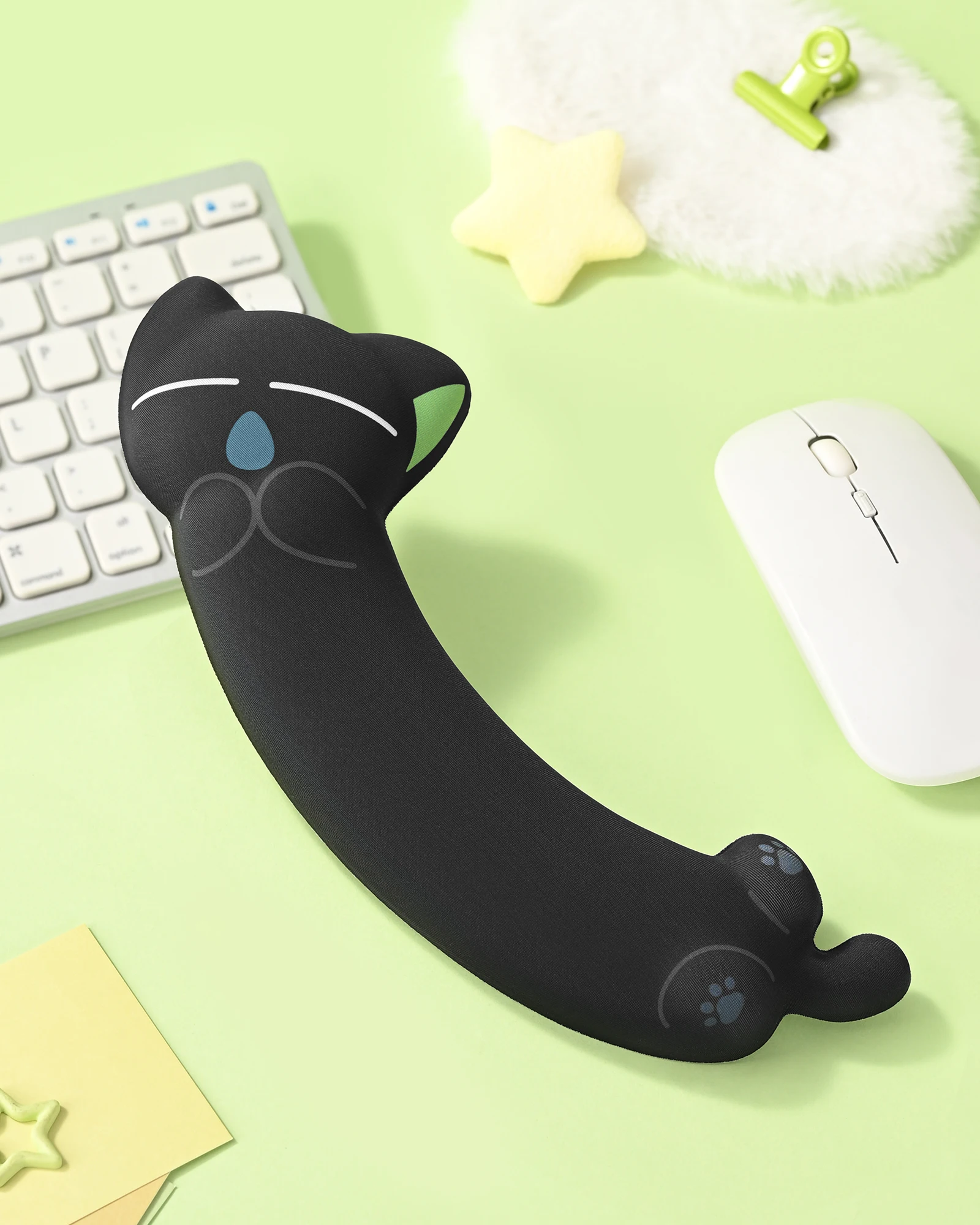 GeekShare X Luo Xiaohei Soft Belly Wrist Rest Soft & Fluffy, 3D Economic Support Soft Cushioning Cute Cartoon