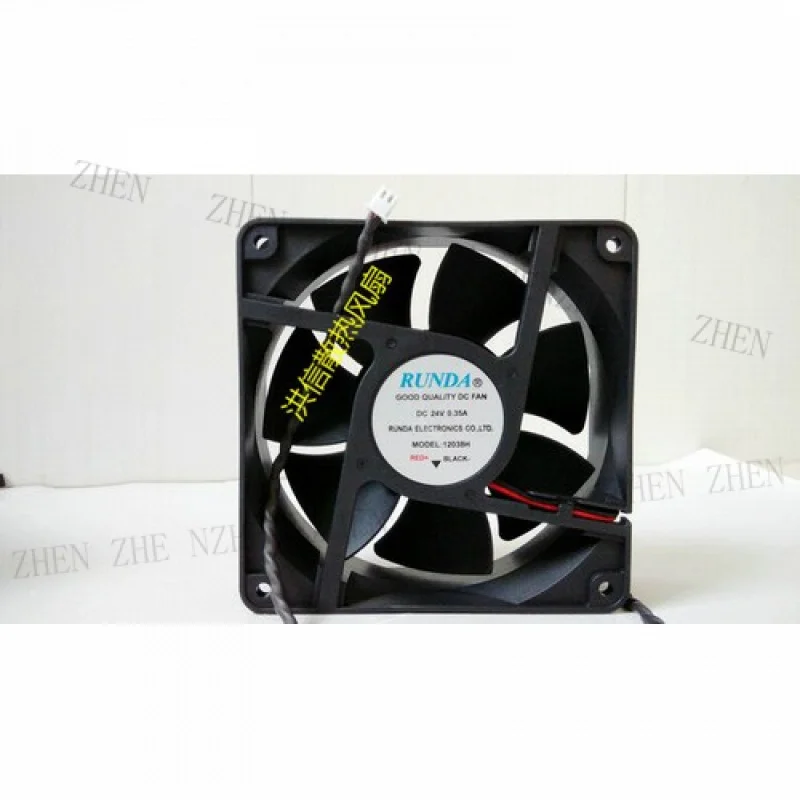 

Y 1pcs for RUNDA 12038H DC24V 0.35A inverter cooling fan 120*120*38MM 2pin
