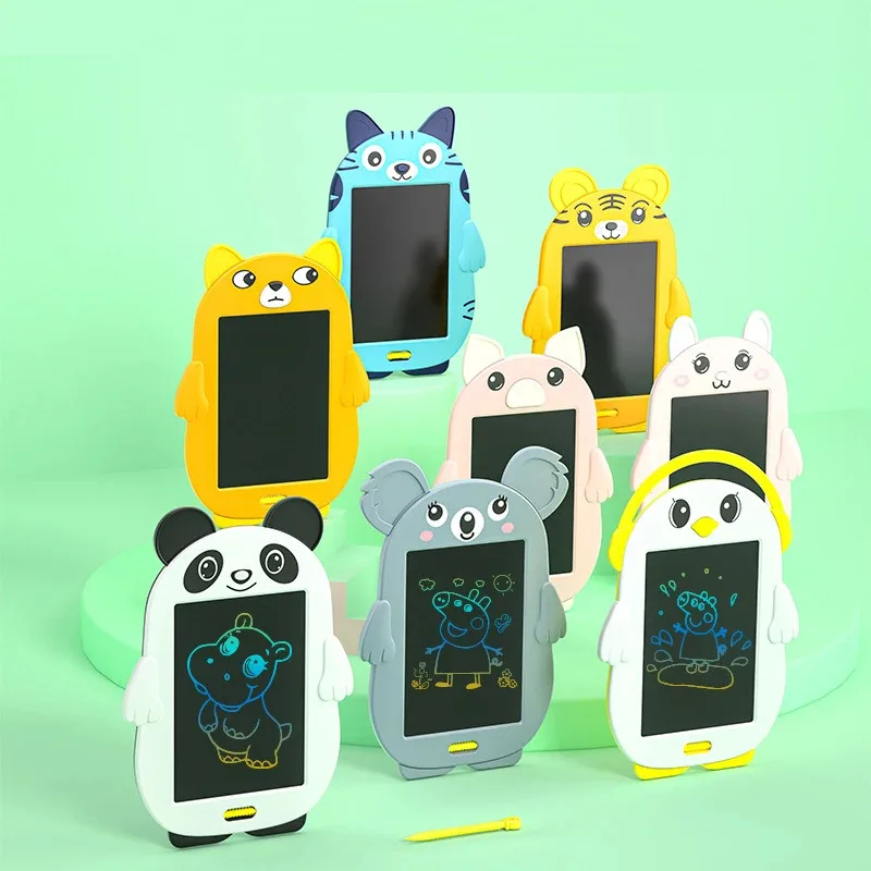 TOPMAYA 8.5 นิ้วการ์ตูนกระดานวาดภาพอิเล็กทรอนิกส์หน้าจอ LCD เขียนแท็บเล็ตกราฟิกดิจิตอลแผ่นเขียนด้วยลายมือเขียนของเล่นสำหรับเด็ก