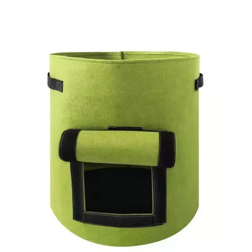 FLOWERS SPRAL Large Diameter Non-Woven Felt Vegetable Plant Seedling Bag Garden Potato Planting Growing Bucket