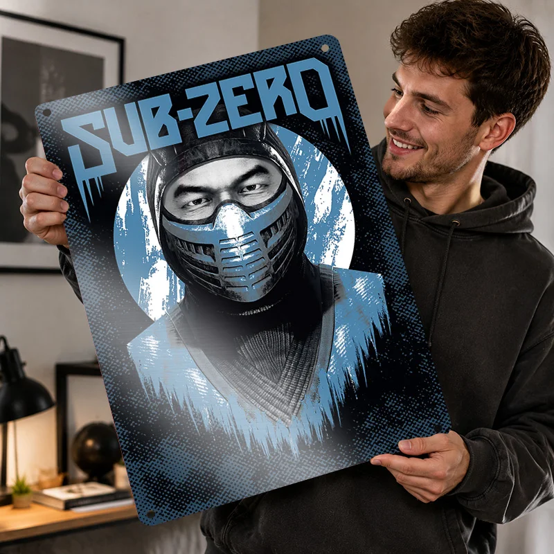 Mortal Kombat Printed Posters Customized Metal Sign Atmospheric Fantasy Design Wall Art Ideal For Media Lounge Or Birthday Gift