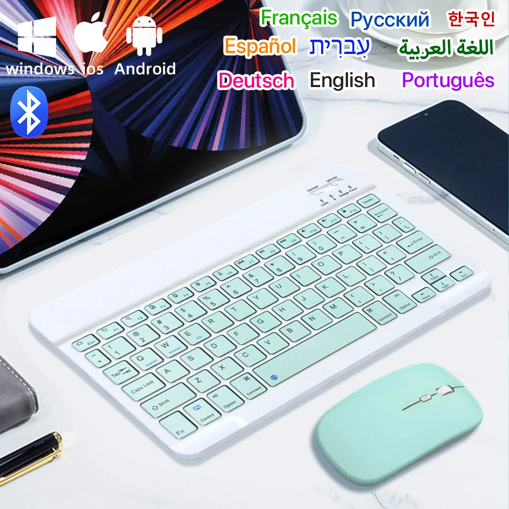 

Bluetooth-клавиатура для iPad 10-го поколения iPad Pro 13 12 11 10 9 8 7-дюймовый iPad Air 13 11-й iPad Mini Samsung Xiaomi Tablets