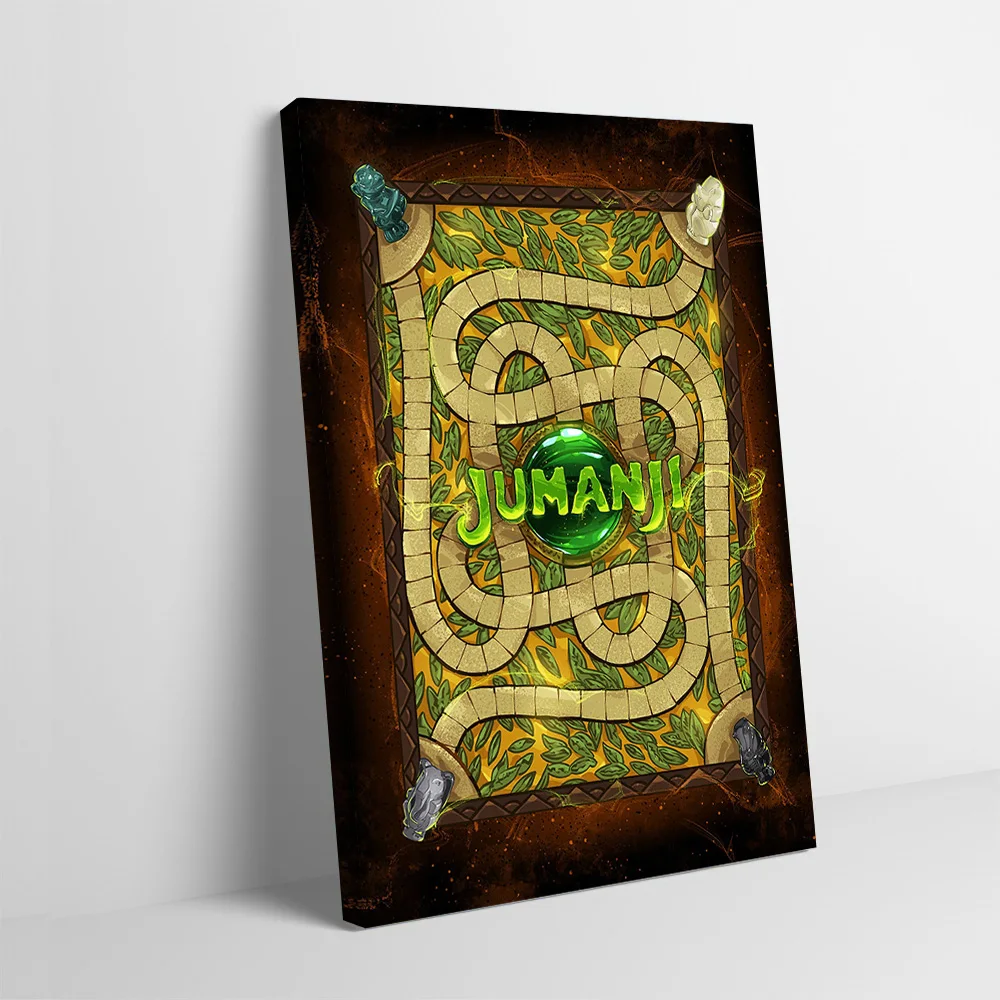 Póster con impresión de Jumanji, imágenes personalizables, cuadro sobre lienzo para pared, decoración de jugadores, decoración estética para la habitación del hogar, varita Deko