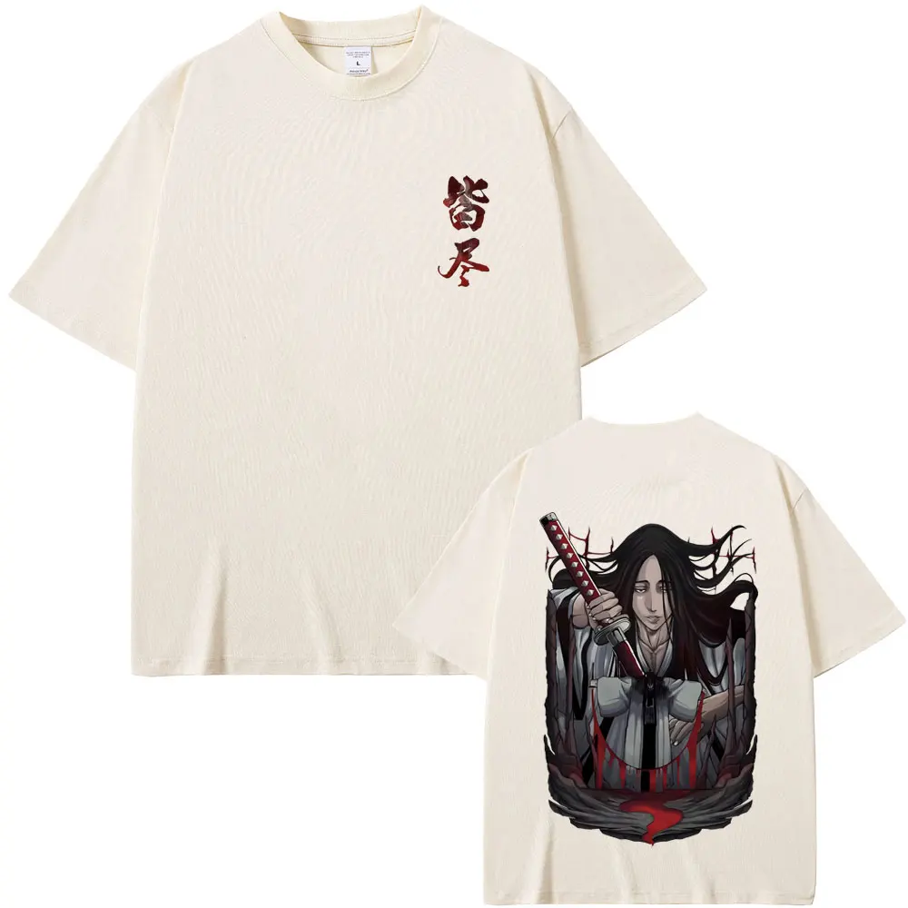 

Hot Sale Anime Bleach Minazuki Double Sided Print T-shirt Men Women Casual Oversized T Shirts Men's Fashion Tshirt Streetwear