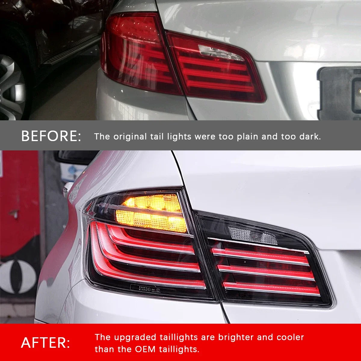 

Car Light LED Tail Lamps Assembly For BMW 5 Series 2011-2016 F10 F18 520 525 Rear Taillights DRL Turn Signal Brake Light