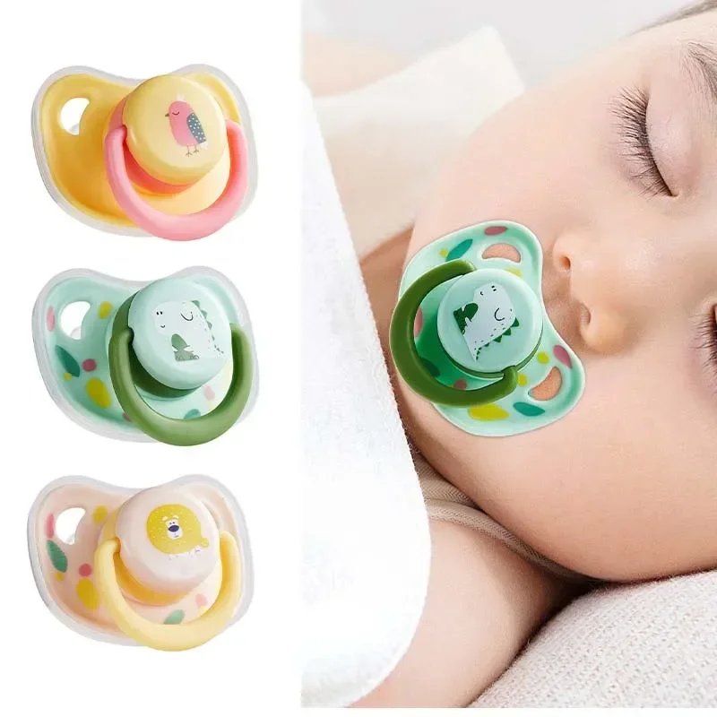 

Silicone Nipple Pacifier Baby Soother Toddler Orthodontic Nipples Cute Animals Teether Baby Infant Feeding Teething Pacifier