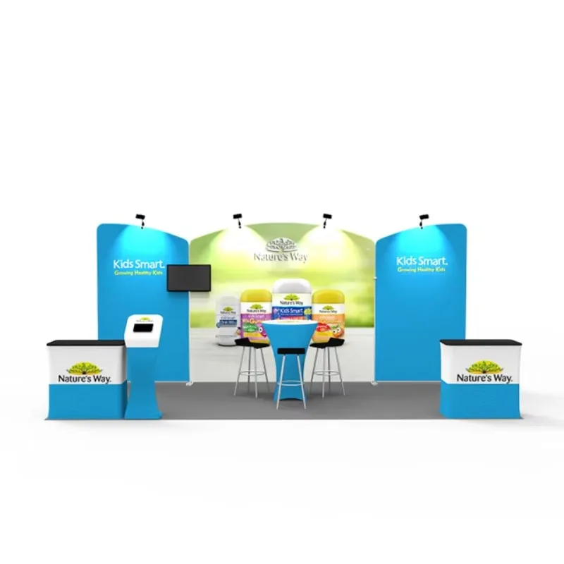 2026 Hot Sales Custom Portable Modular Trade Show Display Booth Stand Mobile Event Exhibition Booth for Indoor Tradeshows Alumin