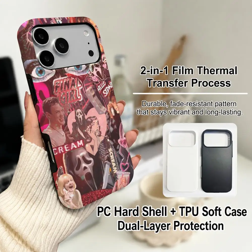 Fear Scream Movie Cover Phone Case Film material 2-in-1 Shell FOR IPhone 17 16 15 14 12 17Air 16e 13 Pro MAX 16Plus Cover view 3
