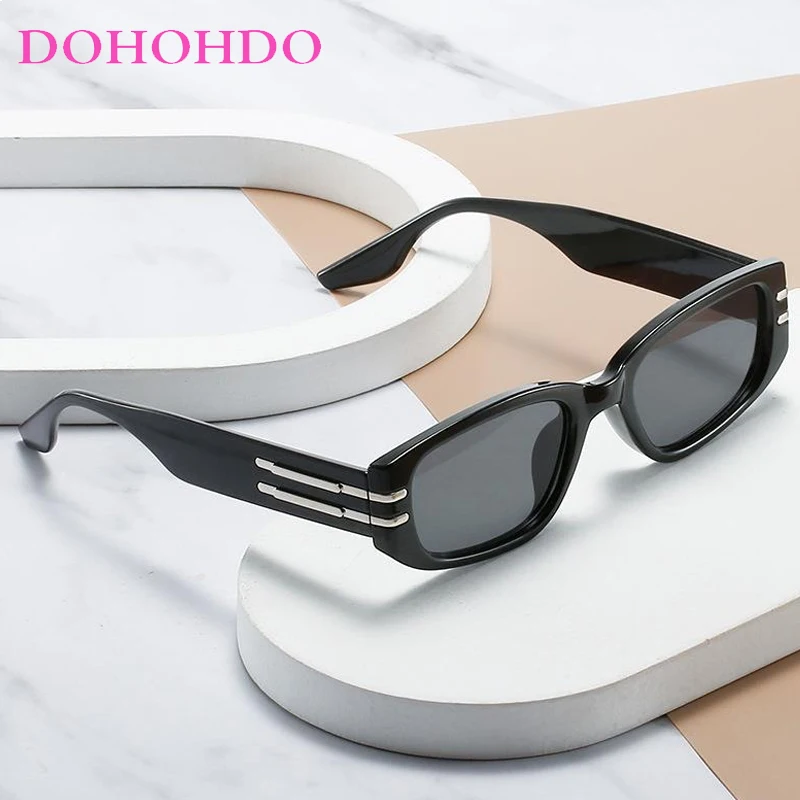 

DOHOHDO Square Retro Cat Eye Sunglasses For Men Women Fashion New Designer Male Sun Glasses Classic Vintage UV400 Outdoor Gafas