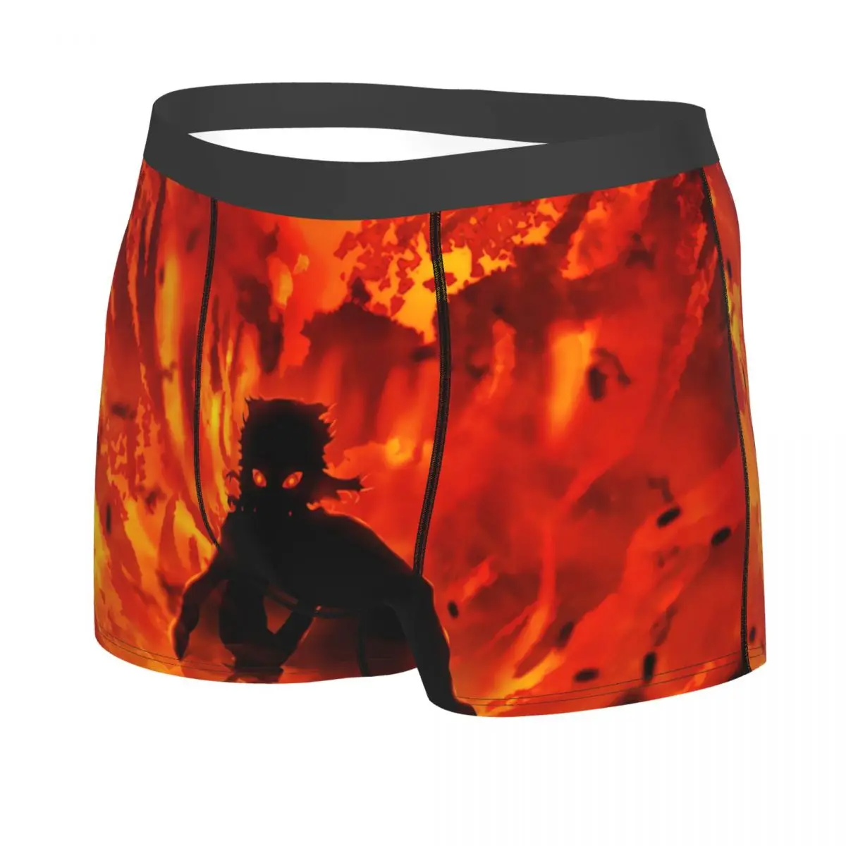 Roupa interior especial do homem, Kimetsu No Yaiba Boxer Briefs, altamente respirável de alta qualidade, calções estampados em 3D, presentes de aniversário