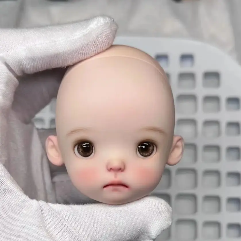 

Amber 1/6 SD BJD Doll nana doudou xiaop Head Cute Beautiful Girl Resin Toy Gift Just the Head High Just head makeup