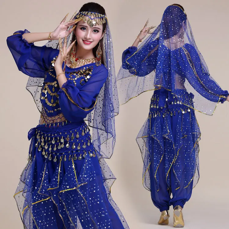 Belly dance practice suit, performance suit, Indian dance costume, stage performance suit