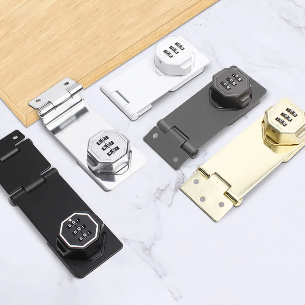

New Zinc Alloy Cabinet Password Locks 3 Digit Coded Anti-Theft Coded Lock Keyless Hardware Window Stoppers Door