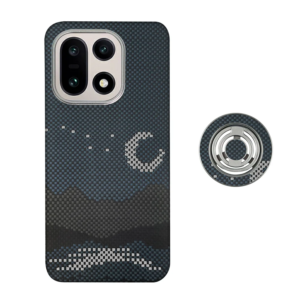 Voor OnePlus 15-telefoonhoesje Kevlar aramidevezel harde schaal koolstofvezel ultradunne lichtgewicht magnetische zakelijke beschermhoes