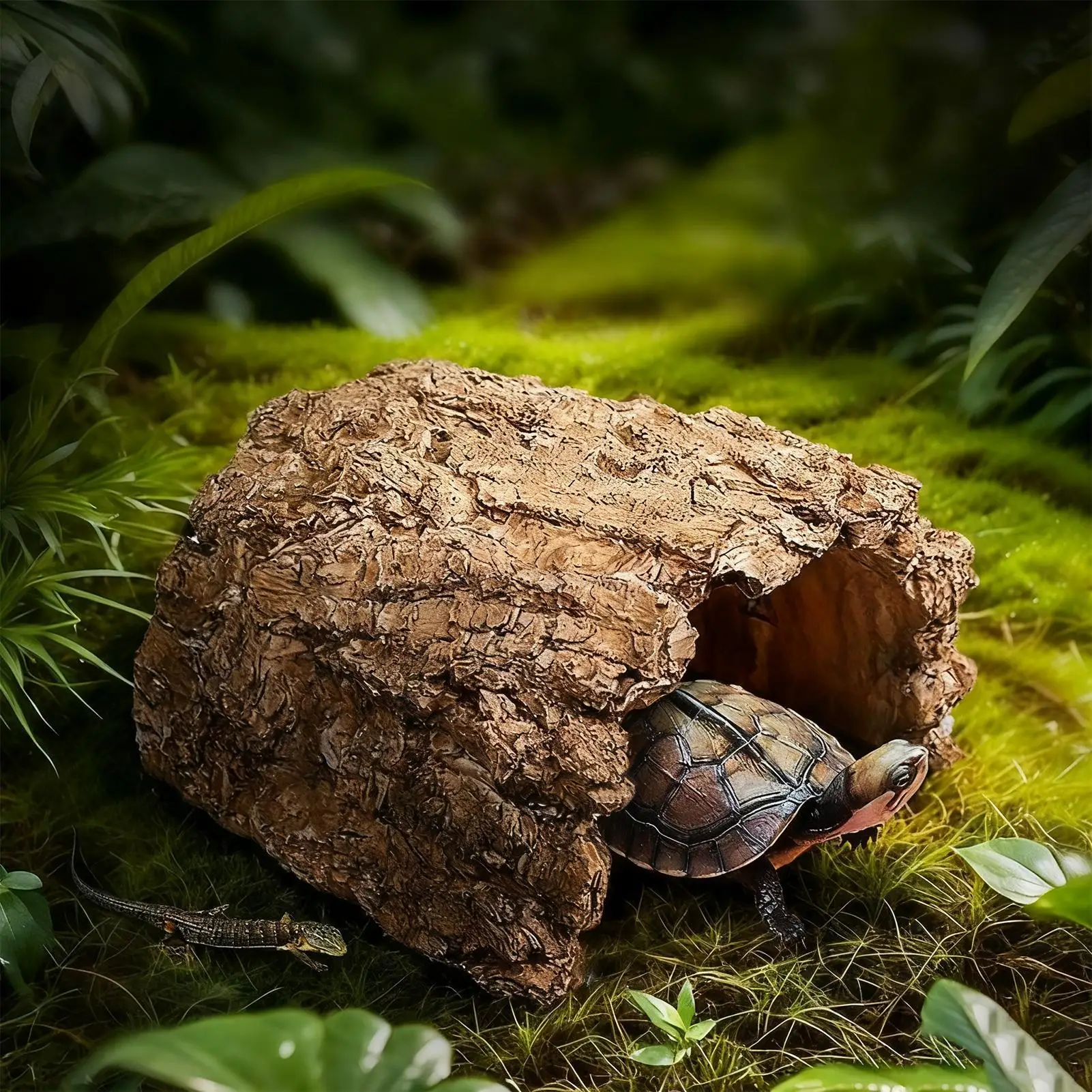 

Tortoise Cave ResinTent Shelter Tortoise Shelter For Bearded Dragon Leopard Turtle Frog Geckos Reptiles Amphibians Aquarium