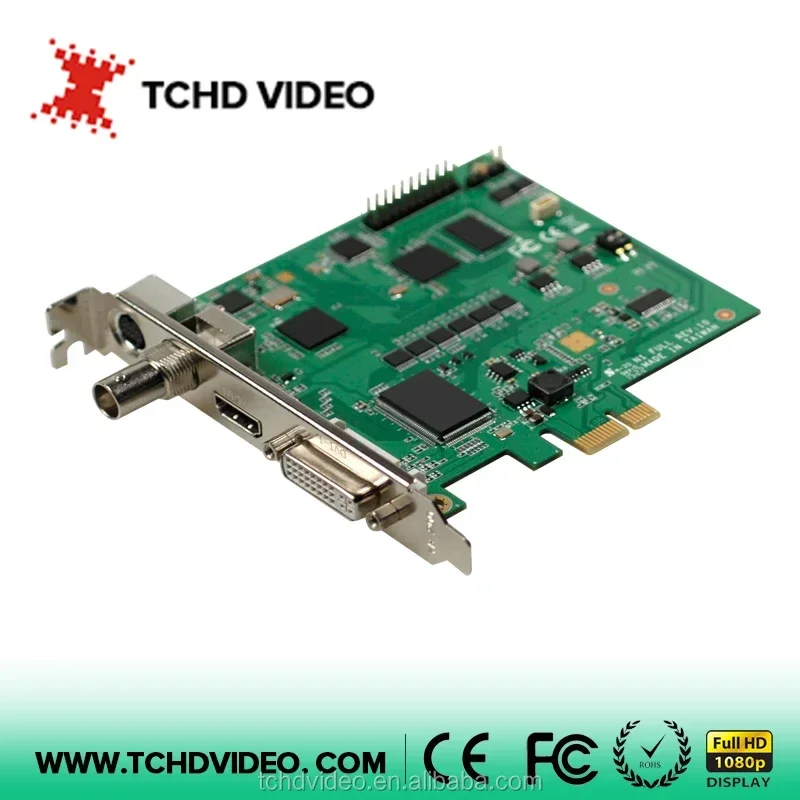 1channel Video Capture Card with SDI/DVI/CVBS Input 1080P60 PCIE SDK Support H264 for Video Streaming Game Capture