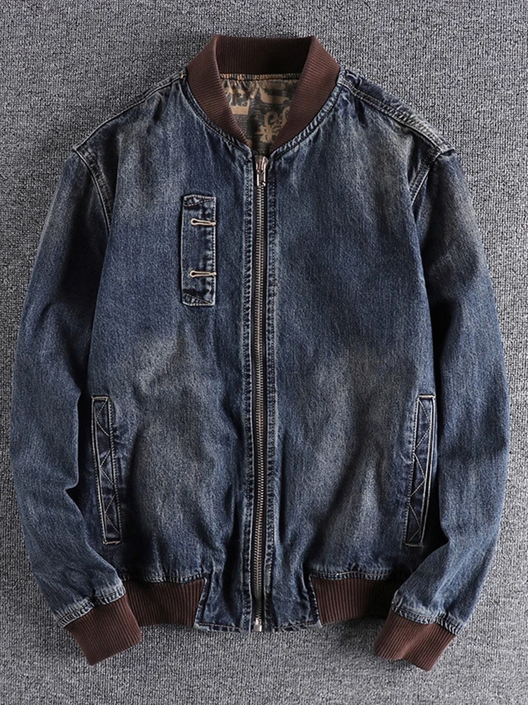 Chaqueta de Mezclilla Casual a la Moda para Hombre, Estilo Nuevo de Primavera y Otoño, Versátil, Cómoda, de Manga Larga, con ...