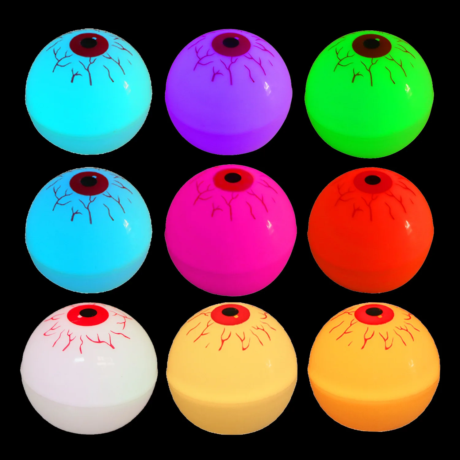 Halloween Fake Eye Ball Lamp Party Decoration Accessories LED Nightlight With Battery Scary Decoration Props Home Party Ornament