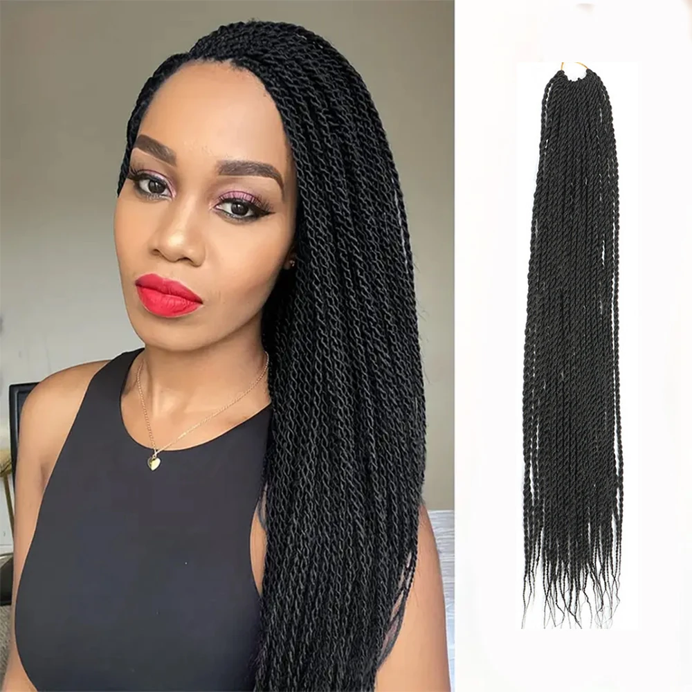 30 Roots/Set Dreadlocks Hair Extensions Senegalese Twist Haak Vlechten Pruiken Synthetische Extensions Afrikaanse Vrouwen Haar Pruiken