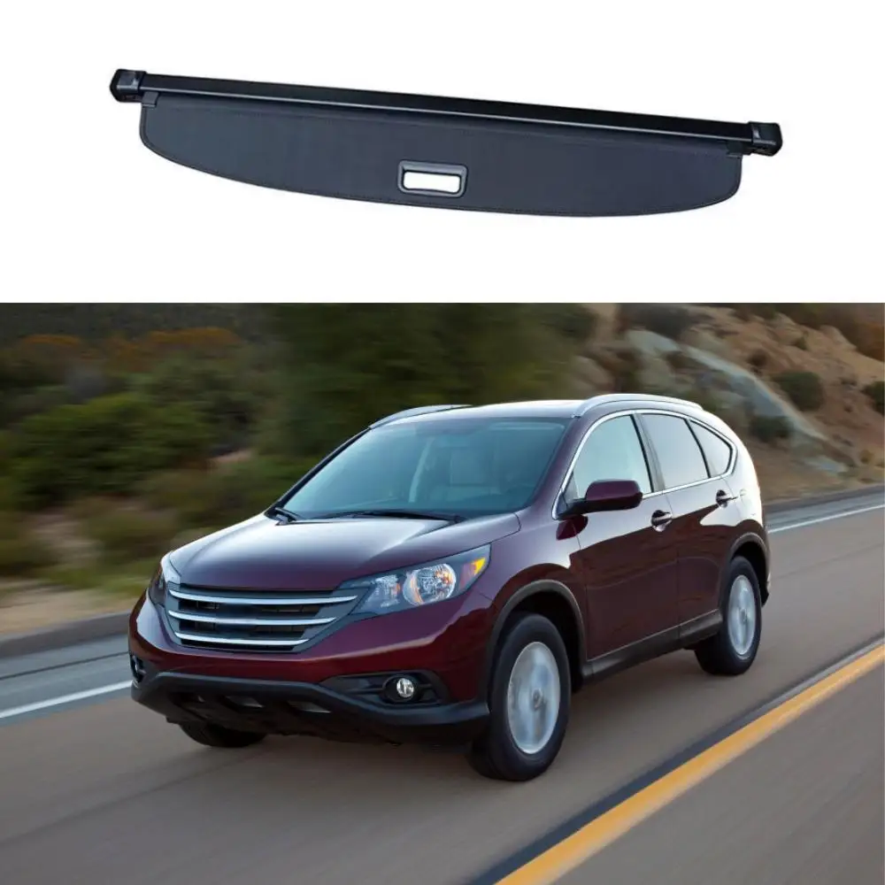 

Black Canvas Rear Trunk Shade Retractable Cargo Cover for Honda CRV 2012-2016