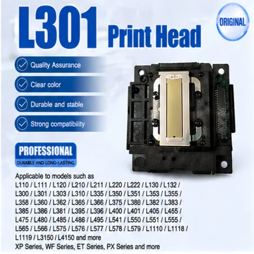 Cabezales de impresión para impresoras EPSON L301, L4151, L4153, L4156, L4158, L4160, L4165, L120, L351, L355, L358, L355, L380, L383, L385
