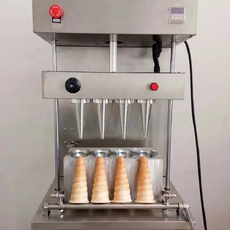 Electric Pizza Cone Moulding Machine Automatic Cone Maker Waffle Oven Commercial Bakery Oven