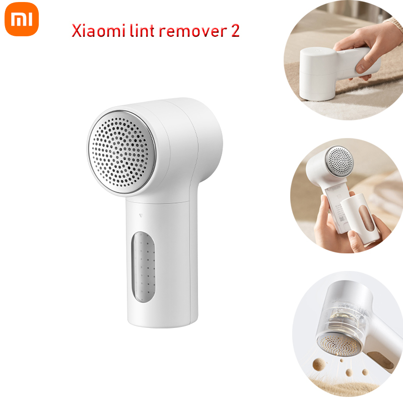  Xiaomi Mijia Lint Remover 2 Clothes Fuzz Pellet Trimmer 180-Minute Working 6-leaf Cutter Head Rechargeable Fluff Pellet Removers