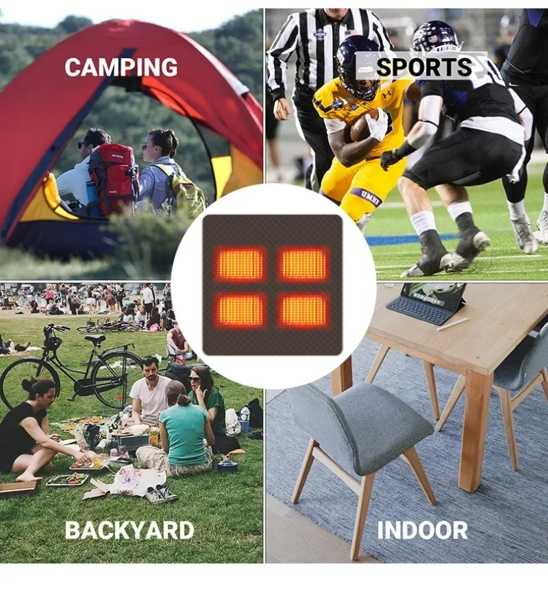 Good 45 * 90Cm Floor Heating System, Intelligent 5V Heating Seat Cushion, Office Outdoor Heating Blanket  Pad Home Improvement