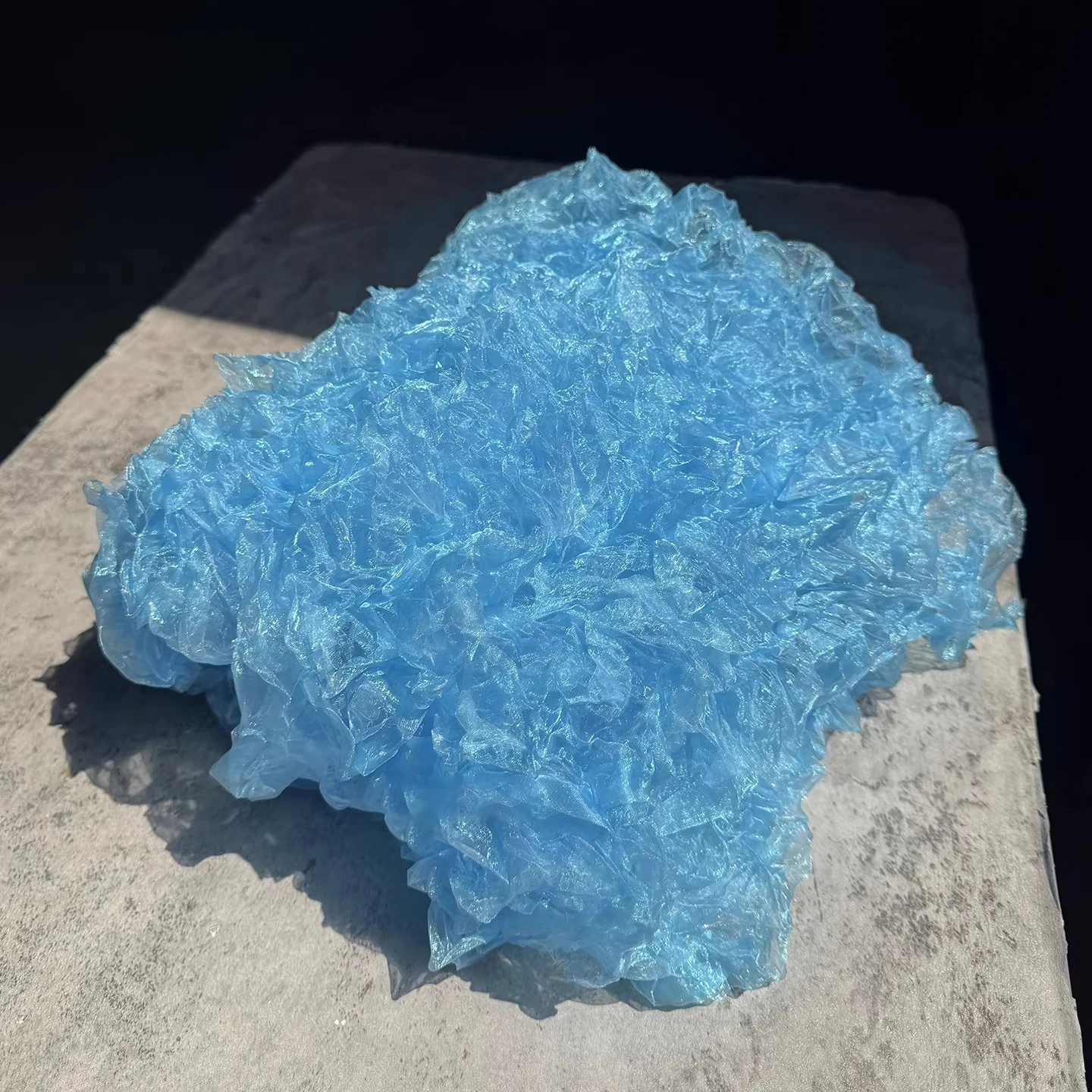 

3yard Three dimensional chaotic pleated water light texture mesh gauze diy sewing fabrics Background Clothing Designer fabric