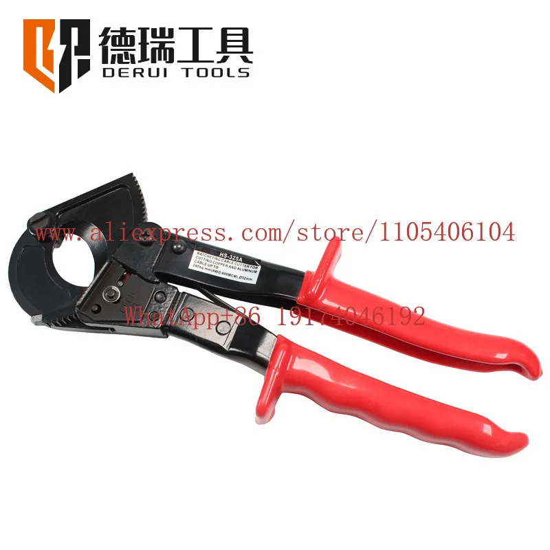HS-325A Ratchet cable shears Copper and aluminum cable shears, wire breakers, labor-saving tool shears