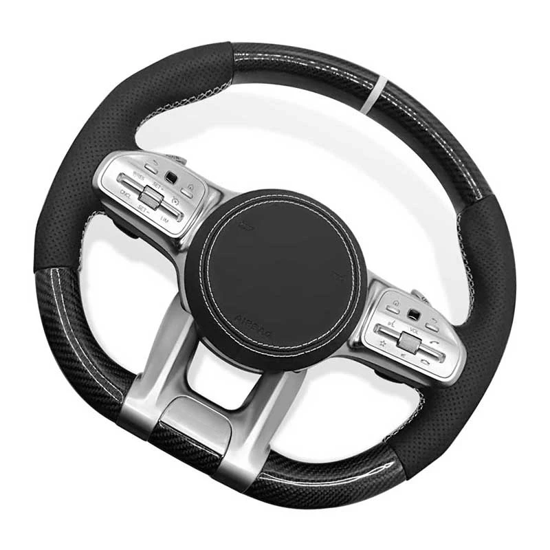 Steering Wheel for Mercedes Benz AMG A/B/C/E/S/G/V-class GLA GLC GLE GLS New Upgrade Carbon Fiber Steering Wheel Car Accessories