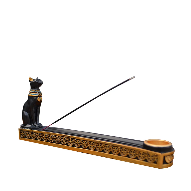 Ancient Egyptian Cat God Incense Burner Bastet  Anubis Ornaments Indoor Household Decorations - view 5