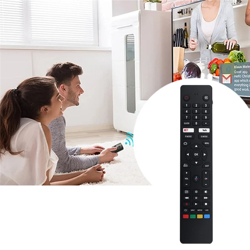 ABSQ-RC-NZ Control remoto de repuesto para VEON Smart 4K UHD LED HDTV Android TV sin funcionalidad de voz