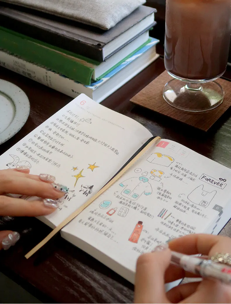 Kinbor 2027 A5 A6 Jahresplaner, ein Tag pro Seite, 52g Bachuan-Papier, Schafsjahres-Agenda, Notizbücher, Planungseffizienz-Handbuch, To-Do-Liste – Detail 5