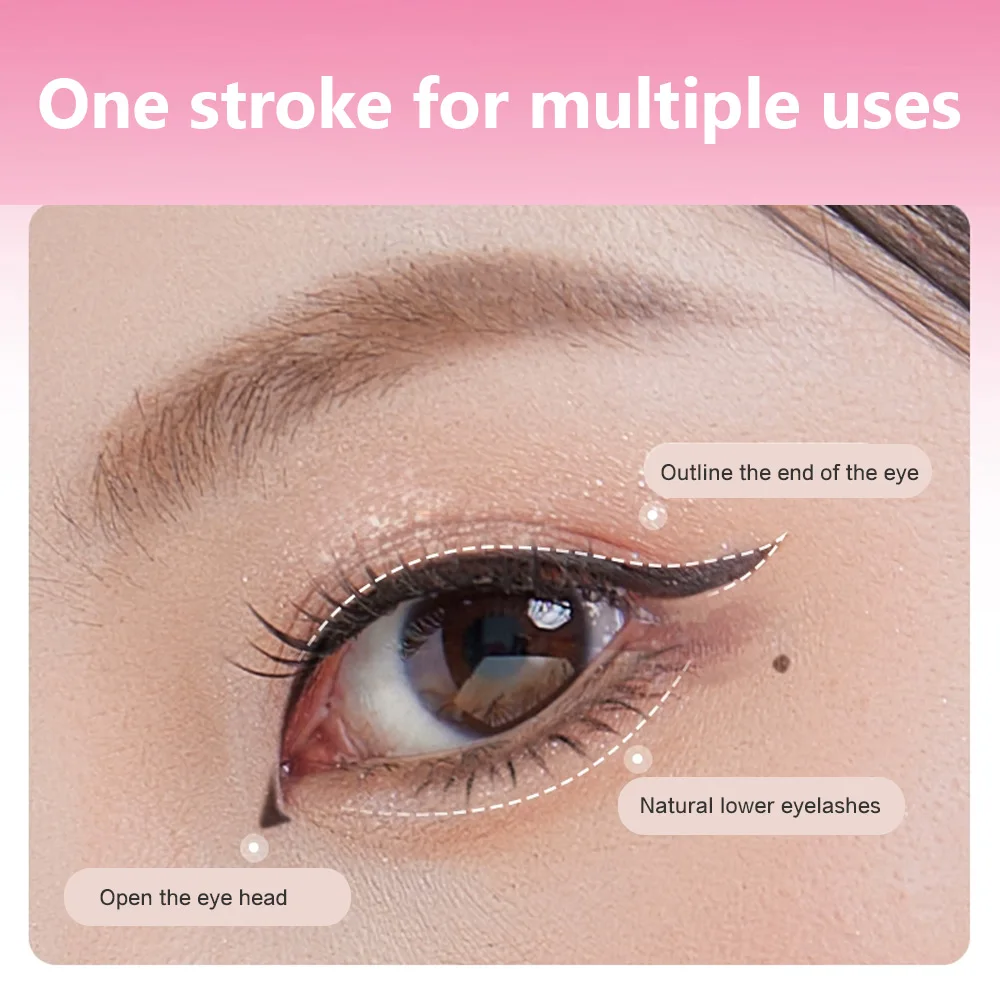 Rock Sweet Smooth Liquid Eyeliner Ultra-fine Highly Pigmented Waterproof Smudge Resistant Lasting Liquid Eyeliner