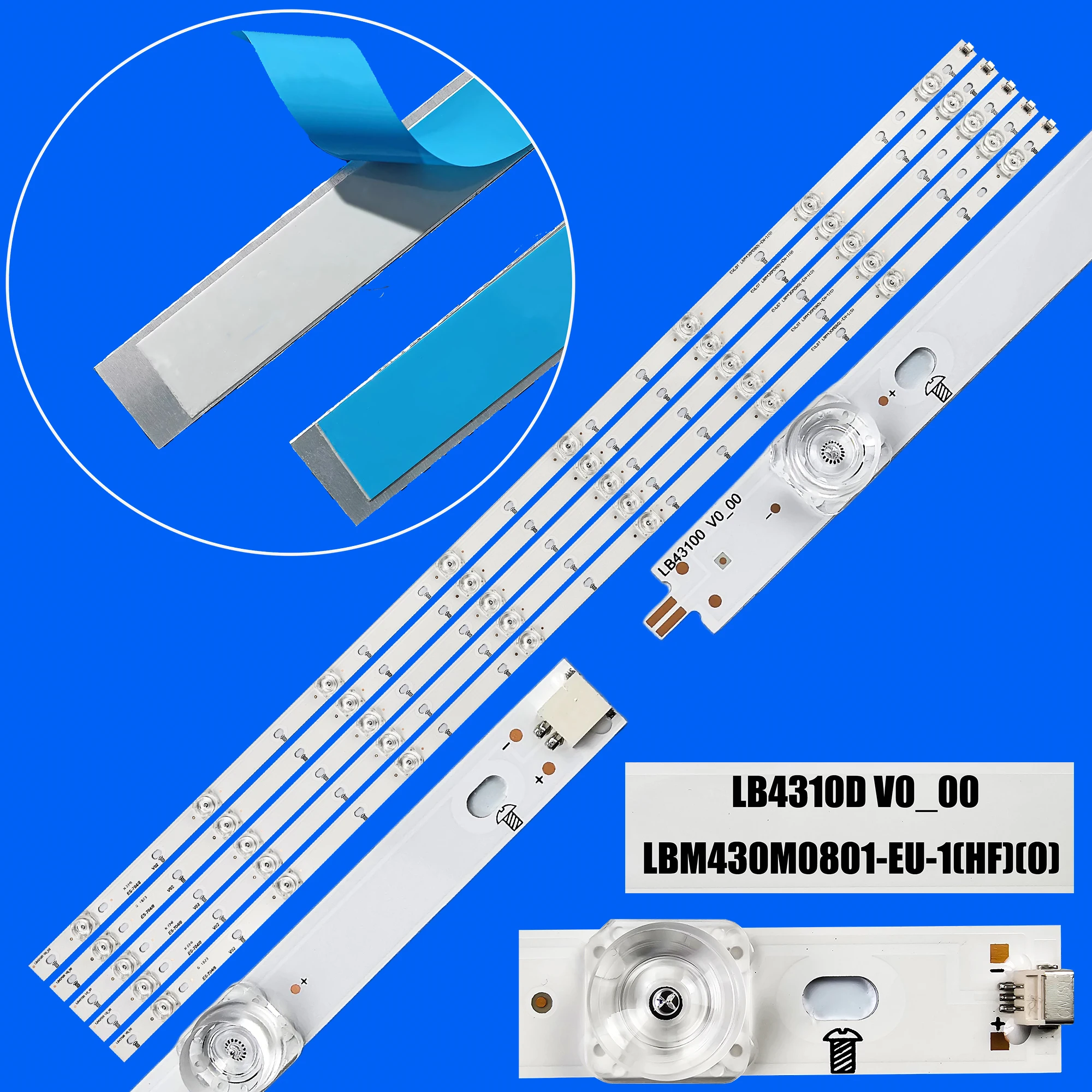 LED Backlight strip For LB4310D V0_00 43PUS7855/12 43PUS7304/12 43PUS6704/12 43PUS7304/12 43PUS6754/12 43PUS7334/12