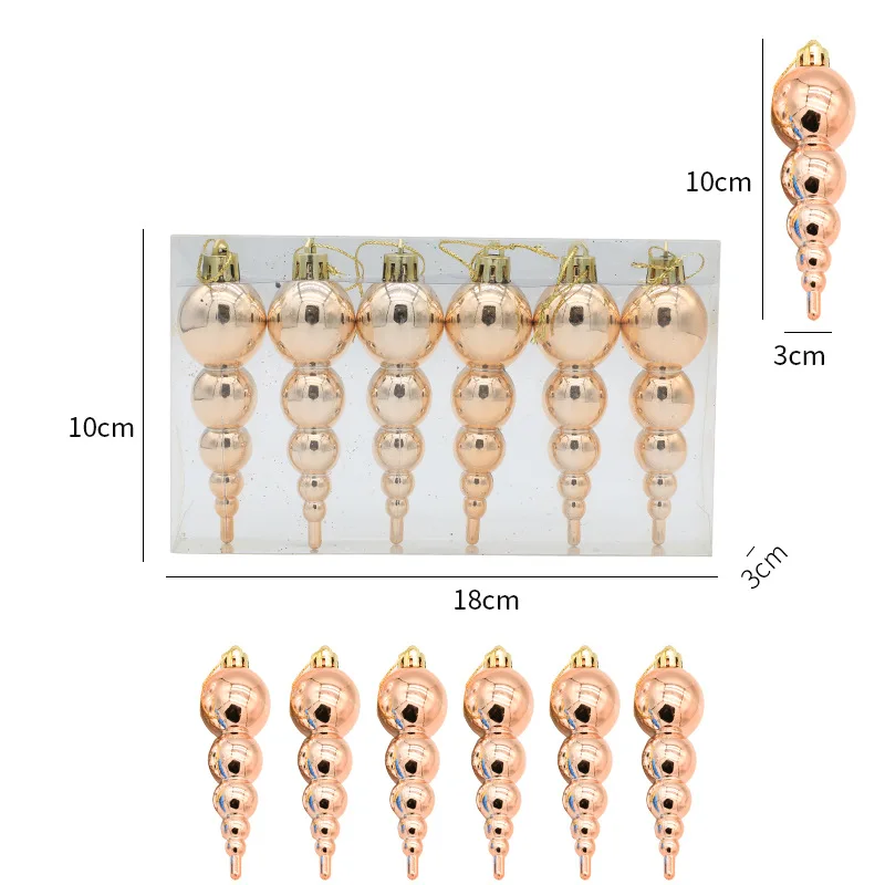 6pcs Christmas Decoration Christmas Tree Pendant Ornaments Props Christmas tree decoration