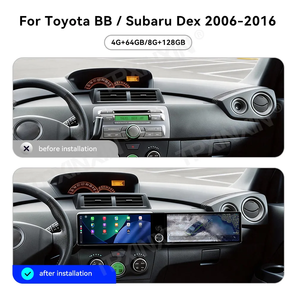 Car Accessories Radio For Toyota BB Subaru Dex 2006-2016 Android GPS Navigation Multimedia Stereo Receiver Head Unit Offline