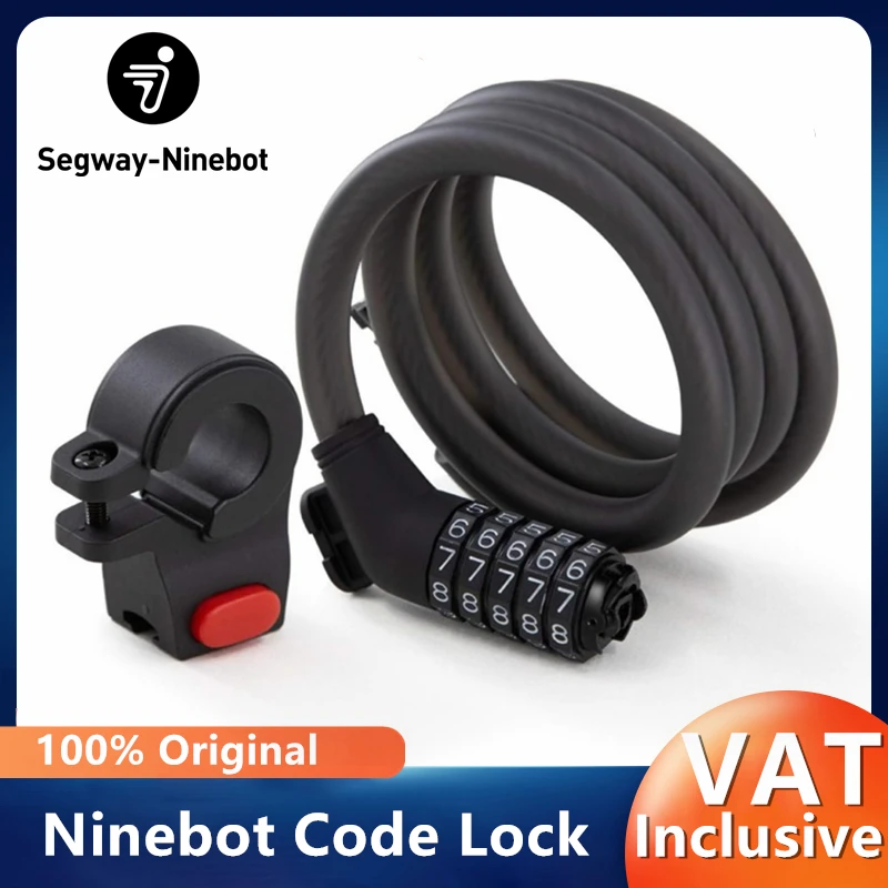 Original Code Lock for Ninebot by Segway MAX G2/G30/F2 Pro/GT2/P100S/ZT3 Pro/GT3/F40 Scooter Portable 5-Digit Safe Lock Padlock